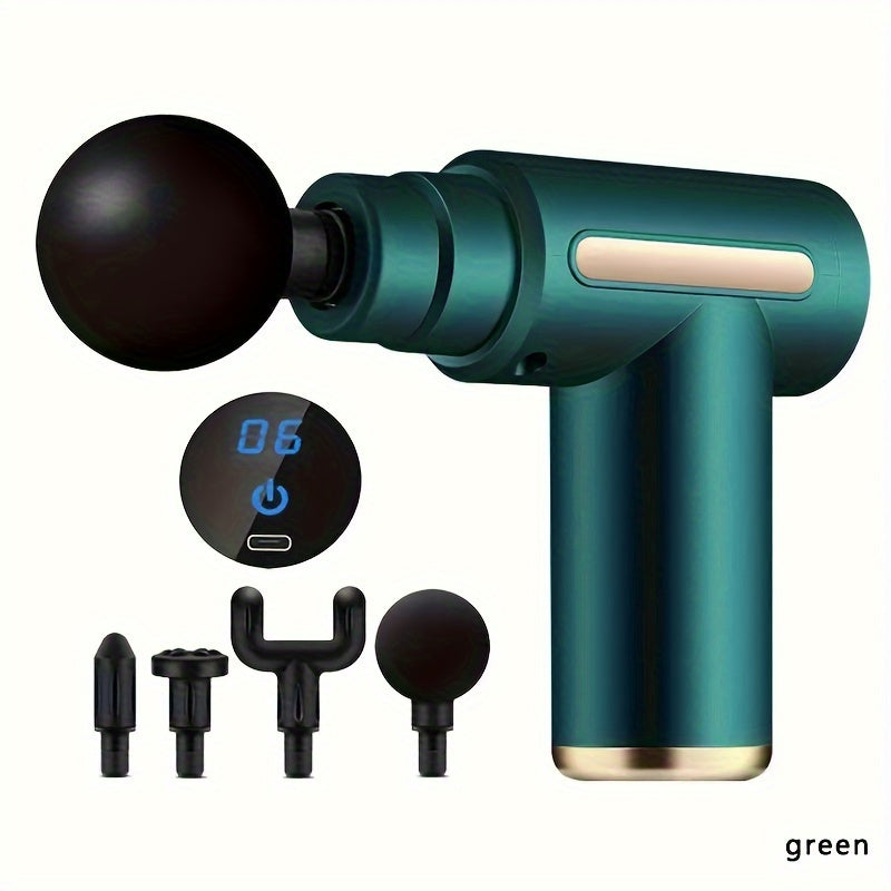 1pc High Torque Massage Gun, Deep Tissue Muscle Handheld Impact Massager, Ultra Compact And Elegant Design, Suitable For Body, Back, And Neck Massage Relaxation, Father's Day Gift For Dad