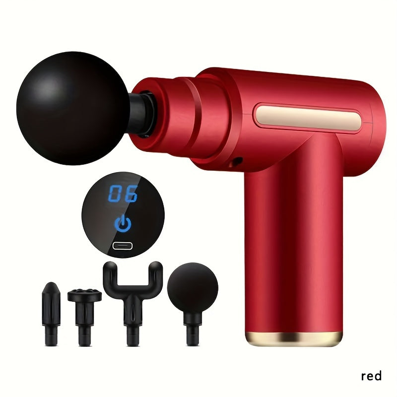 1pc High Torque Massage Gun, Deep Tissue Muscle Handheld Impact Massager, Ultra Compact And Elegant Design, Suitable For Body, Back, And Neck Massage Relaxation, Father's Day Gift For Dad