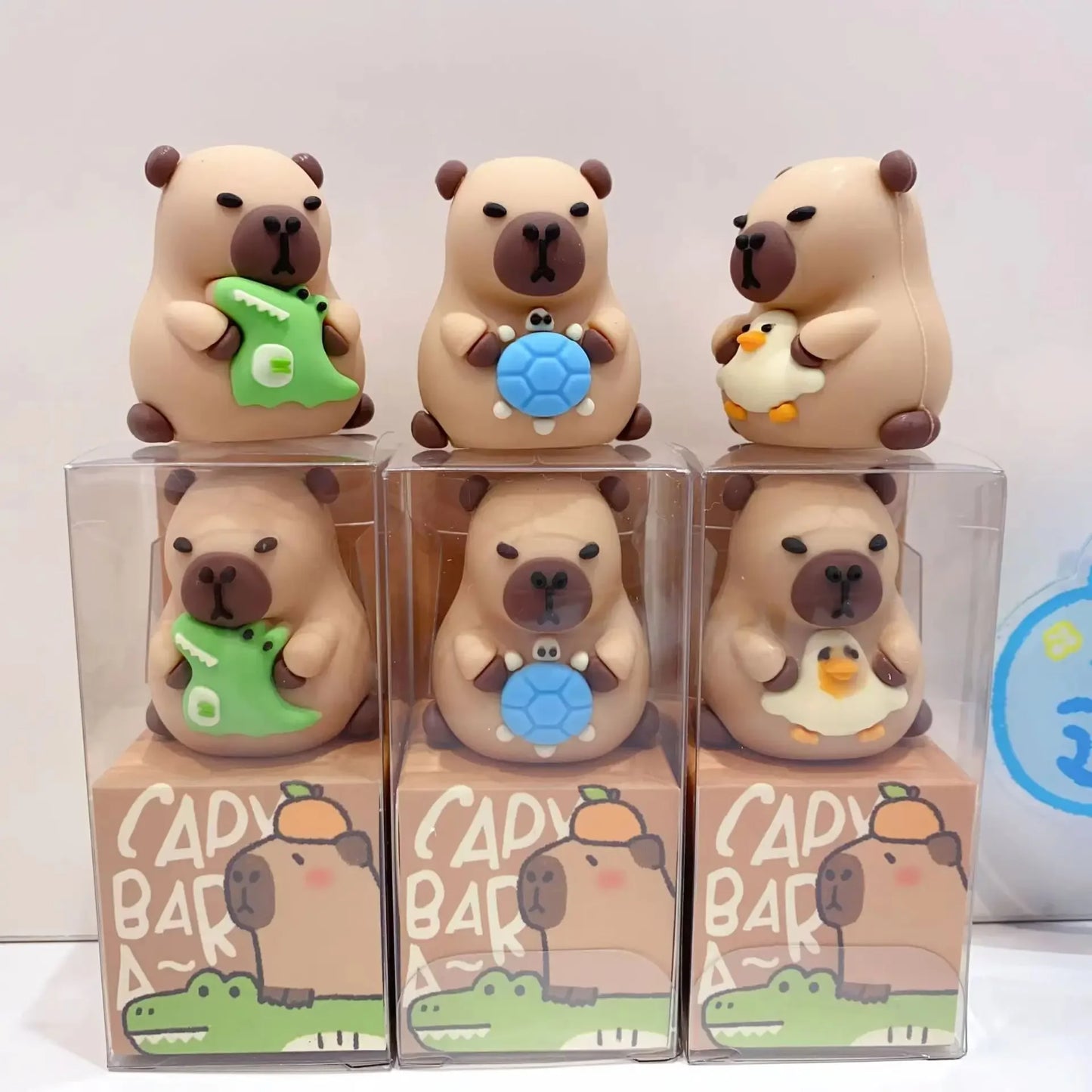 3 Pieces Creative Capybara 3D Cartoon shape pencil sharpener cute Penknife kid plastic desktop trinkets School stationery gift
