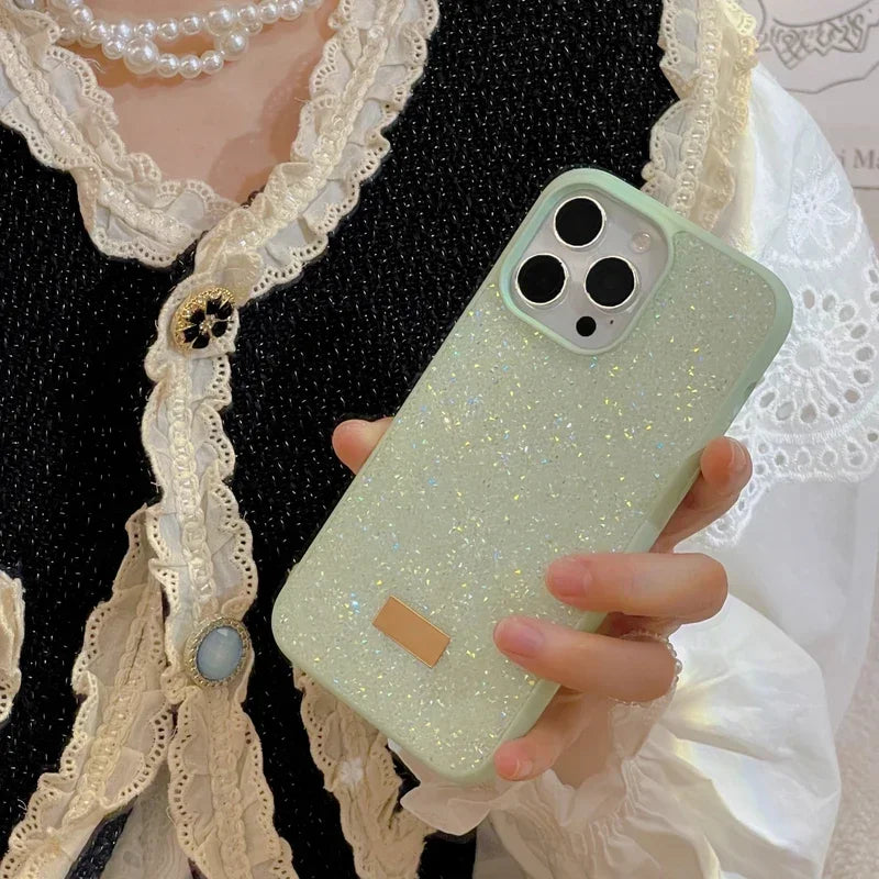2024 glitter Iphone 15 Fashion Bling Glitter Diamond Phone Case For iPhone 15 Plus 14 13 12 11 Pro Max Crystal Flash Cases Soft Shockproof Back Cover