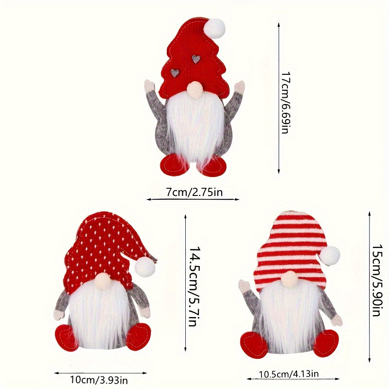 12pcs Festive Christmas Gnome Cutlery Set - Knife, Spoon & Fork Holders for Holiday Table Decor, Perfect for Home Entertaining