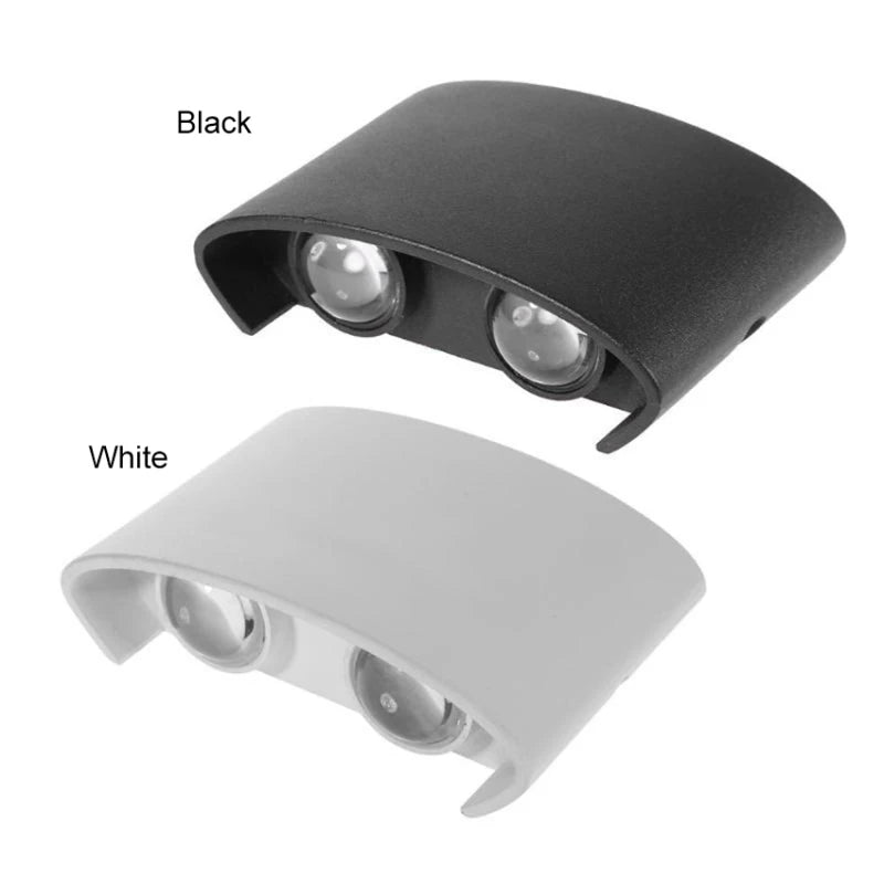 White LED Wall Lamp – Waterproof Up/Down Mount Light for Living Room, Hallway & Patio