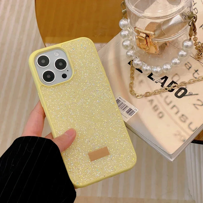 2024 glitter Iphone 15 Fashion Bling Glitter Diamond Phone Case For iPhone 15 Plus 14 13 12 11 Pro Max Crystal Flash Cases Soft Shockproof Back Cover