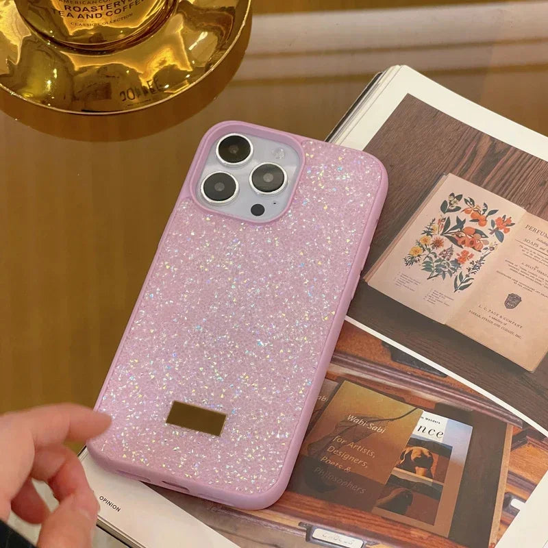 2024 glitter Iphone 15 Fashion Bling Glitter Diamond Phone Case For iPhone 15 Plus 14 13 12 11 Pro Max Crystal Flash Cases Soft Shockproof Back Cover