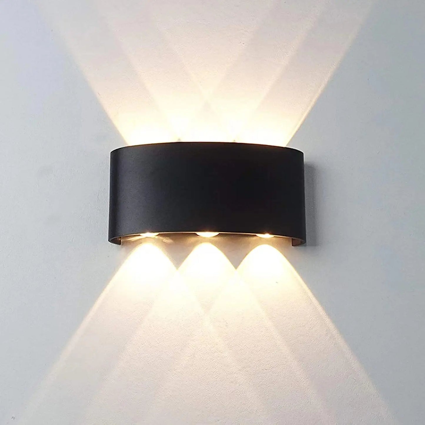 White LED Wall Lamp – Waterproof Up/Down Mount Light for Living Room, Hallway & Patio