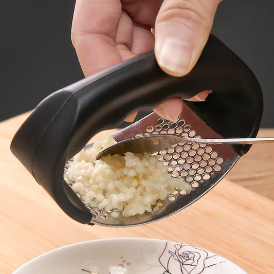 Stainless Steel Garlic Press Crusher Manual Garlic Mincer Chopping Garlic Tool Fruit Vegetable Tools Kitchen Gadget