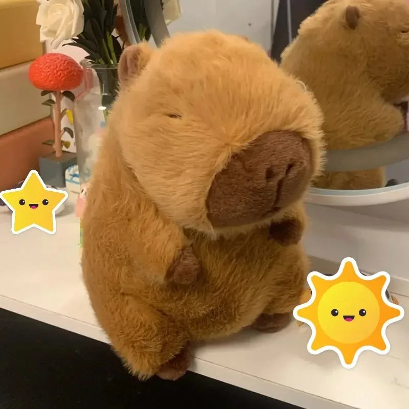 Capybara Plush Keychain Cute Bag Pendant Creatuve Fluffty Animals Keyring Kawaii Stuffed Doll Keychains Birthday Gift 2024 Trend