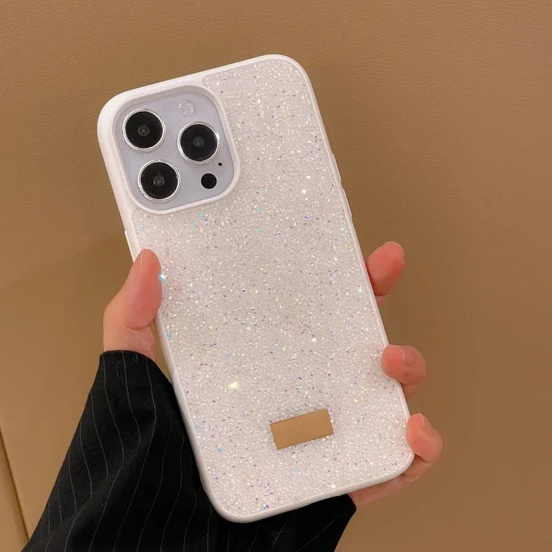 2024 glitter Iphone 15 Fashion Bling Glitter Diamond Phone Case For iPhone 15 Plus 14 13 12 11 Pro Max Crystal Flash Cases Soft Shockproof Back Cover