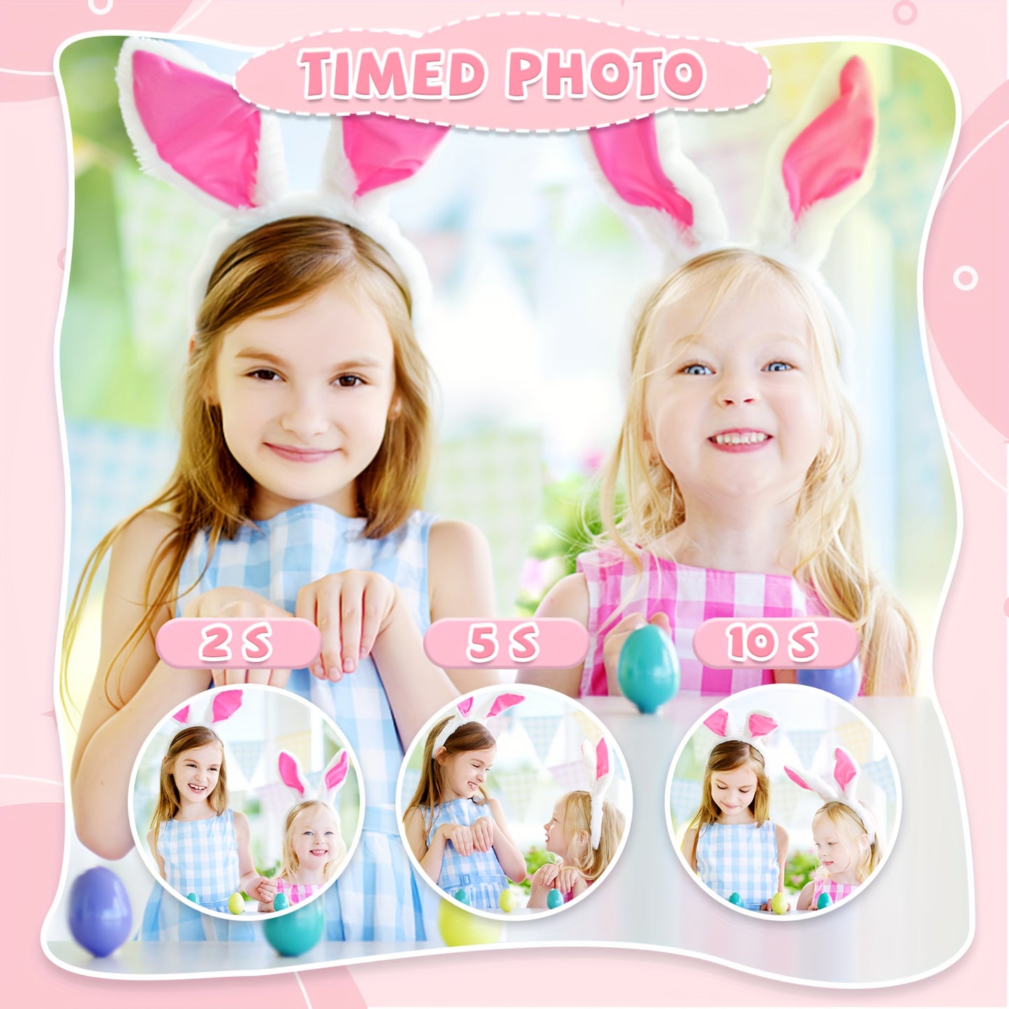 Magical Unicorn Digital Camera for Kids - 32G SD Card, Rechargeable, High-Definition, Portable, Electronic Camera Toy, Perfect Christmas Birthday Gift with Card Reader